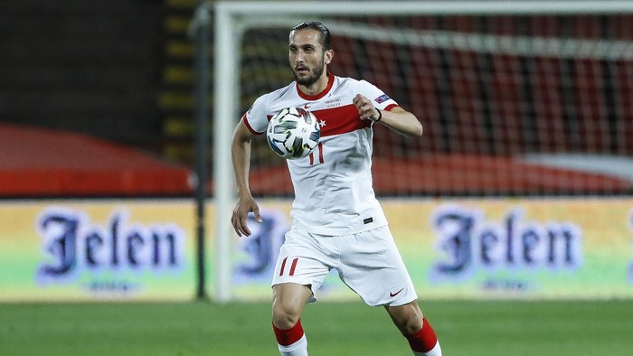 BELGRADE, SERBIA - SEPTEMBER 06: Yusuf Yazici of Turkey in action during the UEFA Nations League group stage match between Serbia and Turkey at Rajko Mitic Stadium on September 6, 2020 in Belgrade, Serbia. (Photo by Srdjan Stevanovic/Getty Images)
