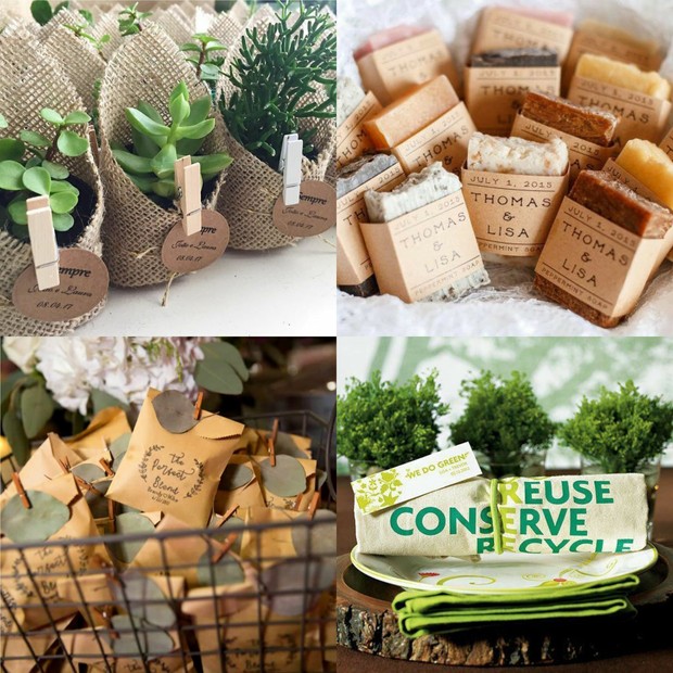 Contoh suvenir bermanfaat dan ramah lingkungan/Foto: Pinterest Inspirasi pernikahan ramah lingkungan
