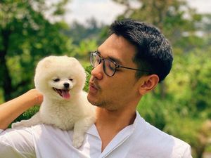 Foto-foto Afgan Gendong Anjing yang Bikin Ramai Netizen