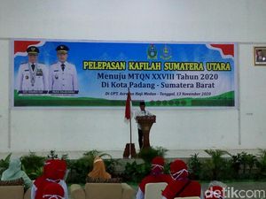 Lepas Kafilah MTQ ke Sumbar, Gubsu Targetkan Minimal Posisi 2 Lepas Kafilah MTQ ke Sumbar, Gubsu Targetkan Minimal Posisi 2