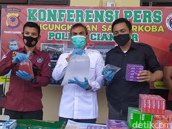 Polisi Gerebek Rumah Produksi Miras Oplosan di Cianjur