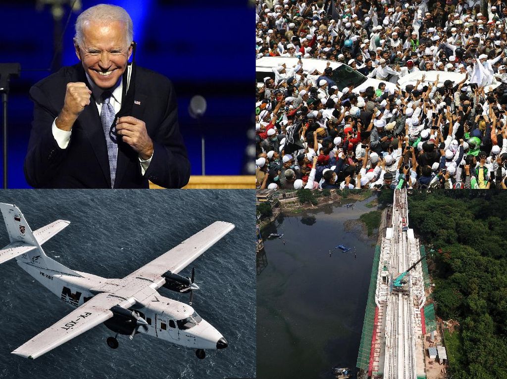 Joe Biden Perkasa, Kedatangan Rizieq hingga Uji Coba LRT