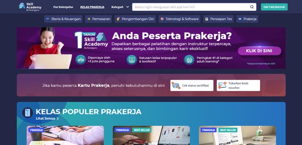 Skill Academy/skillacademy.com Perdalam skill mu dengan online course skill academy/skillacademy.com