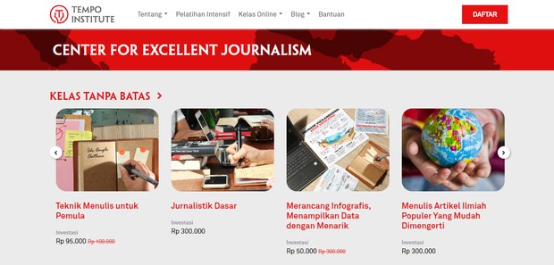 Tempo Intitute/tempo-institute.org Perdalam Skill mu dengan online course tempo institute/tempo-institute.org