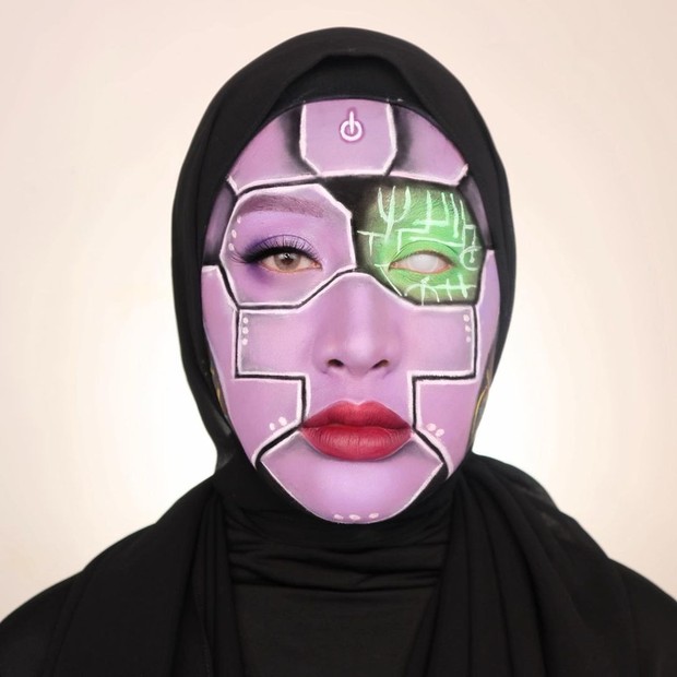 Foto:instagram.com/yuliafirstian/ 8 Makeup Karakter dari Yulia Firstian