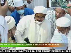 Akad Nikah Putri Habib Rizieq Singkat, Prosesi Digelar Pakai Bahasa Arab