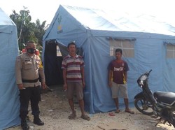 Banjir di 5 Kecamatan di Inhu Riau Surut, Polisi Dirikan Dapur Umum