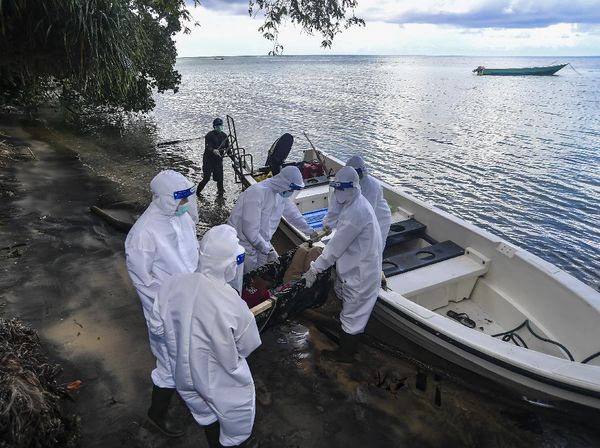 Simulasi Penanganan Pasien Corona di Pulau Terpencil