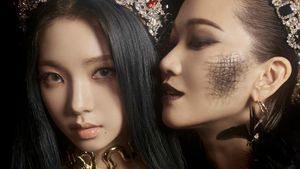 Foto-foto Karina aespa untuk Debut Black Mamba