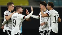Dilansir detikSport dari berbagai sumber, Timnas Jerman ada di nomor kelima sebagai tim tertajam di Euro 2020. Di level klub, Thomas Mueller dkk mengoleksi 163 gol sedari musim lalu (Getty Images/Maja Hitij)