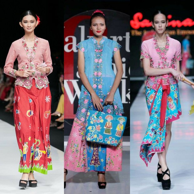 Kebaya encim/Foto: Pinterest jenis-jenis kebaya di Indonesia