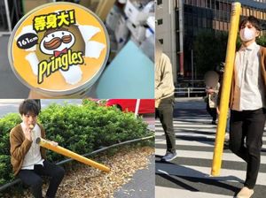 Gokil! Kaleng Keripik Kentang Ini Tingginya 161 Cm Gokil! Kaleng Keripik Kentang Ini Tingginya 161 Cm