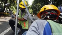 Sempat Molor, Penataan PKL Higienis di Jalan Raden Fatah Mulai Dikerjakan