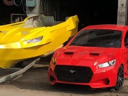 Bikin Pangling! Suzuki Baleno Disulap Jadi Ford Mustang