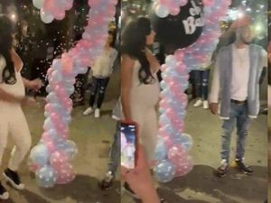 Gender Reveal Berakhir Bencana, Istri Hamil Besar Jatuh Ditiban Tamu Undangan