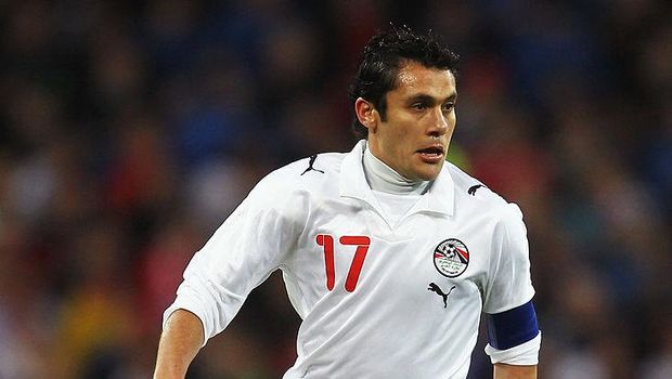 LONDON, ENGLAND - MARCH 03:  Ahmed Hassan of Egypt in action during the International Friendly match between England and Egypt at Wembley Stadium on March 3, 2010 in London, England.  (Photo by Paul Gilham/Getty Images)