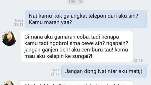 8 Isi Chat Netizen Pas Lagi Cemburu Sama Pacar, Bikin Gemas Sekaligus Ngakak