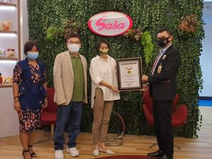 Sasa Catat Rekor MURI Bagikan Masker Terbanyak dalam 1 Hari