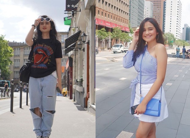 Syifa dan Tissa/instagram.com/syifahadjureal Syifa Hadju dan Tissa Biani adu gaya street wear/instagram.com/tissabiani/syifahadjureal