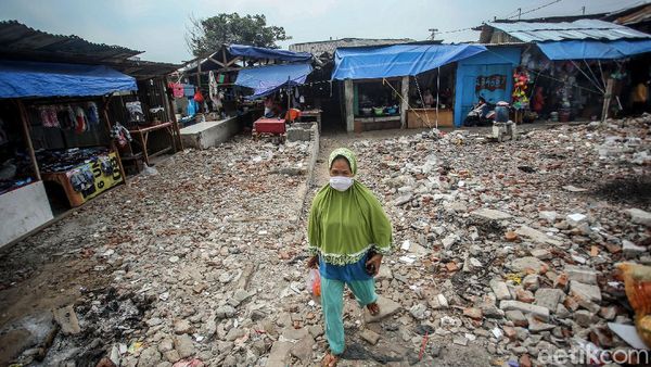 Geliat Aktivitas di Pasar Pos Duri Usai Kebakaran 3 Bulan Lalu