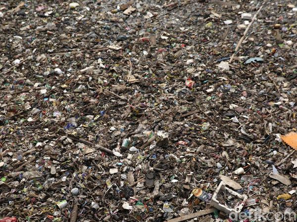 Jorok! Kali Jambe Bekasi Dipenuhi Sampah