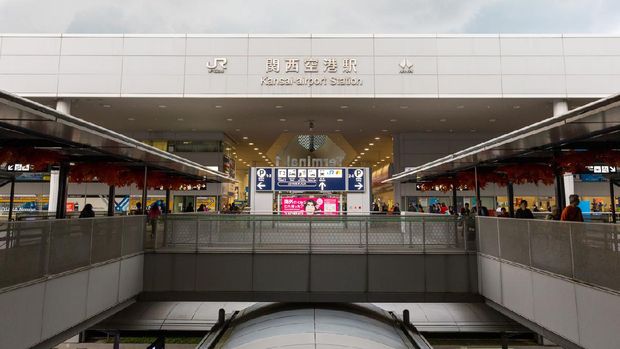 Kansai Airport General view of the Kansai Airport Station. This station is located in the Kansai Airport, Osaka, Japan.