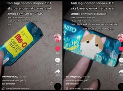 Kocak! Netizen Tak Sadar Habiskan Camilan Kucing dan Katanya Enak