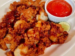 Masak Masak : Resep Cilok Isi Telur Puyuh Saus Kacang yang Mantap