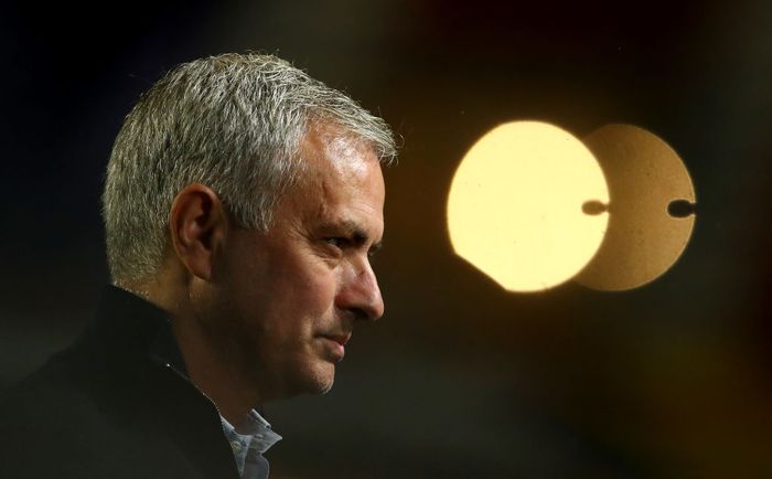 Jose Mourinho ANTWERPEN, BELGIUM - OCTOBER 29: Jose Mourinho, Manager of Tottenham Hotspur is interviewed prior to the UEFA Europa League Group J stage match between Royal Antwerp and Tottenham Hotspur at Bosuilstadion on October 29, 2020 in Antwerpen, Belgium. Sporting stadiums around Belgium remain under strict restrictions due to the Coronavirus Pandemic as Government social distancing laws prohibit fans inside venues resulting in games being played behind closed doors. (Photo by Dean Mouhtaropoulos/Getty Images)
