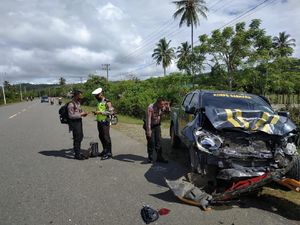 Tabrakan Maut Mobil Patroli dengan Mobil Warga di Aceh, 1 Orang Tewas