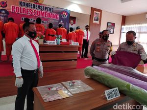 8 Pencuri Kain Gorden di Sumedang Ditangkap
