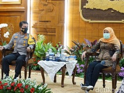 Kapolda Jatim yang Baru Silaturahmi ke Gubernur dan Pangdam V/Brawijaya