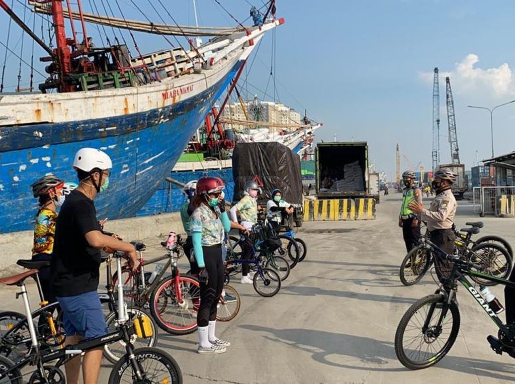 Polres Pelabuhan Tanjung Priok Patroli Sepeda, Antisipasi Begal dan COVID-19