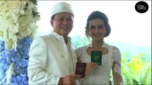 Lepas dari Pevita Pearce, Banyu Biru Nikahi Anastasia Adamova