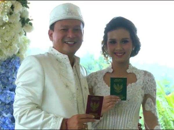Lepas dari Pevita Pearce, Banyu Biru Nikahi Anastasia Adamova