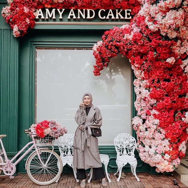Potret Amy and Cake, tempat foto instagramable di Jakarta.