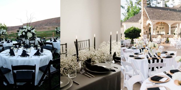 Ingin memiliki suasana yang anggun tapi simple? Kamu bisa memilih tema pernikahan classic black-white.