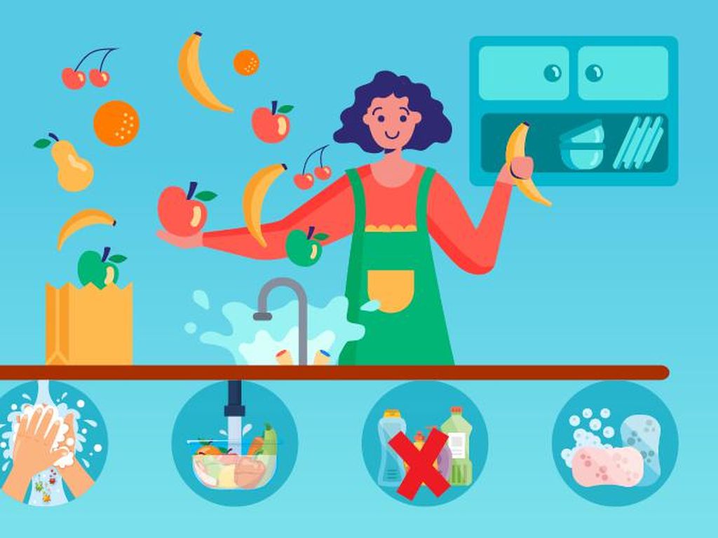 4 Cara Cuci Buah dan Sayur yang Benar Sesuai Imbauan WHO 4 Cara Cuci Buah dan Sayur yang Benar Sesuai Imbauan WHO