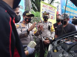 Polisi Bikin Check Point Cegah Kecelakaan di Jalur Ekstrem Mojokerto-Batu