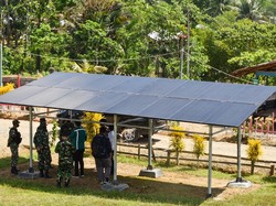 Kementerian ESDM Selesai Bangun 22 PLTS Pos Jaga Perbatasan