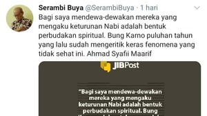 Buya Syafii: Mendewakan Pengaku Keturunan Nabi Bentuk Perbudakan Spiritual