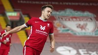 Di Liverpool, ada Diogo Jota. Masih berusia 24 tahun, Jota cukup oke dengan bikin lima gol dari sembilan laga sebelum dihantam cedera (AP/Jon Super)