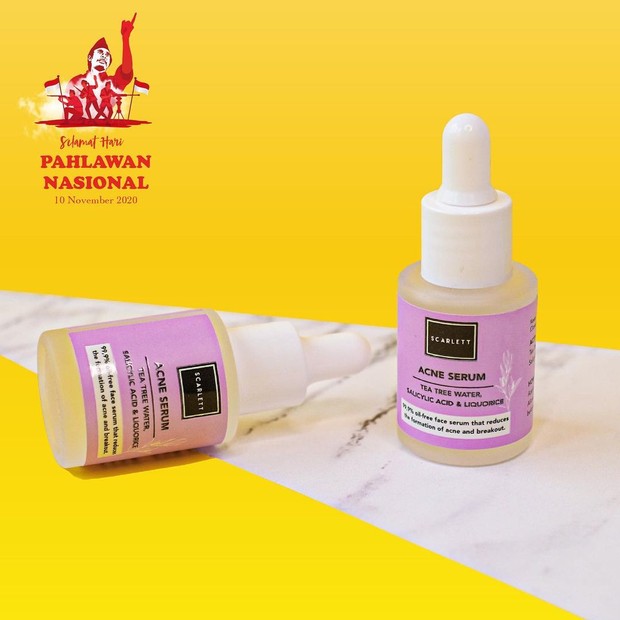https://www.instagram.com/scarlett_whitening/ Scarlett Whitening Acne Serum berkhasiat menyembuhkan permasalahan kulit jerawat dan memudarkan bekas jerawat dan noda hitam lainnya.