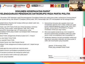 Gandeng 8 Parpol, KPK Bikin Pendidikan Antikorupsi Bernama Proparpol