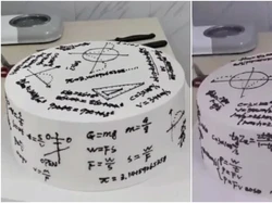 Bikin Pusing! Kue Ulang Tahun Ini Berdesain Rumus Matematika dan Fisika