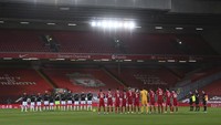 Duel Liverpool vs Leicester dihelat di Anfield, Senin (23/11/2020) dini hari WIB. Laurence Griffiths/Pool via AP