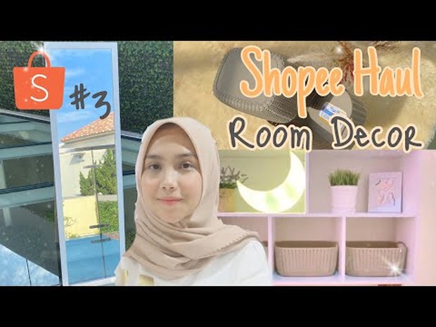 Rekomendasi youtuber yang menyajikan konten tentang Shopee haul home decor.