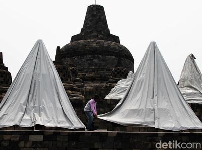 Borobudur Antisipasi Debu Vulkanik Merapi