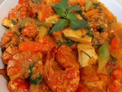Masak Masak : Udang Woku dan Tahu yang Pedas Nendang
