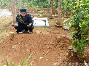 Alasan Mengharukan di Balik Wisuda Online Mahasiswa IAIN di Makam Ayah Alasan Mengharukan di Balik Wisuda Online Mahasiswa IAIN di Makam Ayah
